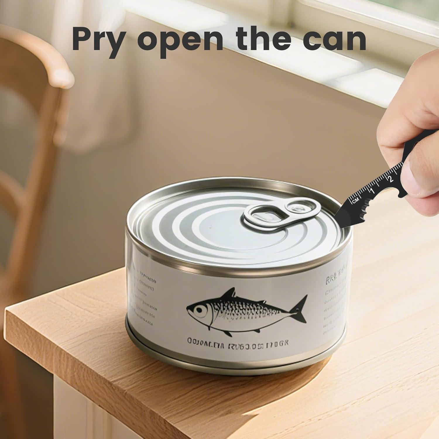 Mini Herramienta Multifuncional 6 en 1 Ayzylpth - Abrebotellas, Llave, Regla