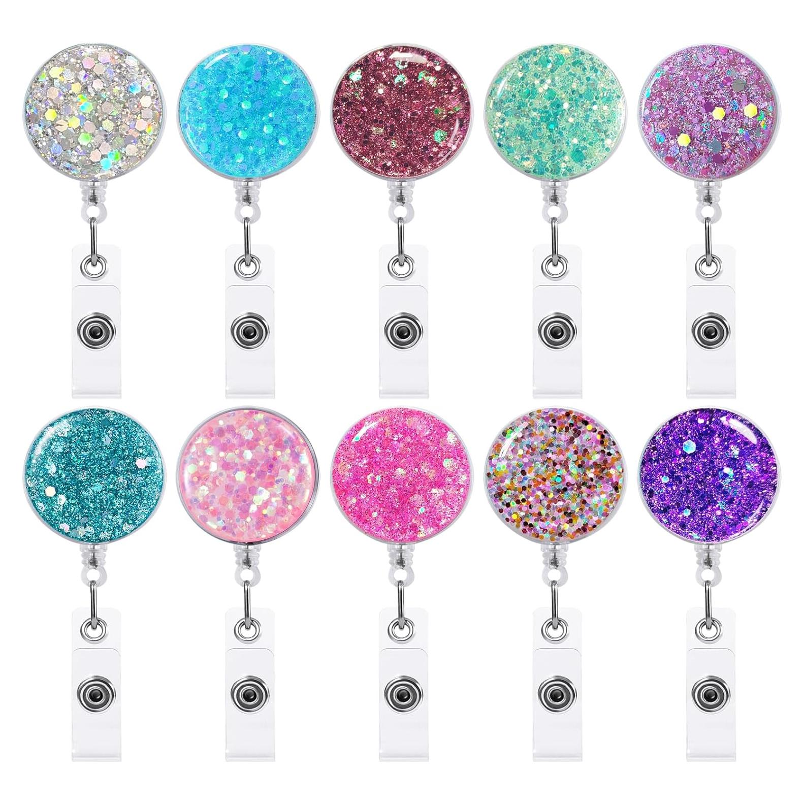 Paquete de 10 Sujetadores de Insignias Retráctiles FadyRaye