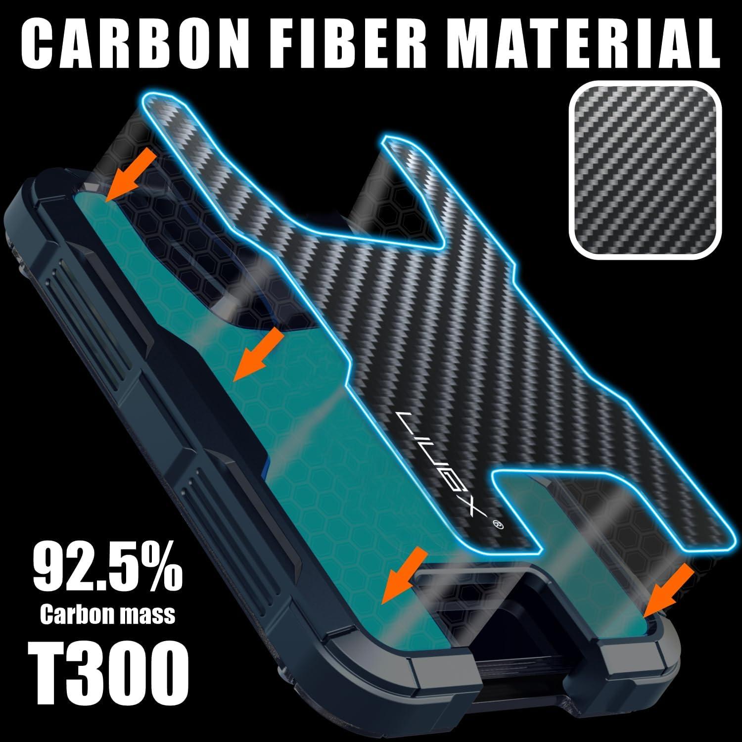 Soporte de Insignia LIUGX Sin Clip para 6 Tarjetas Negro