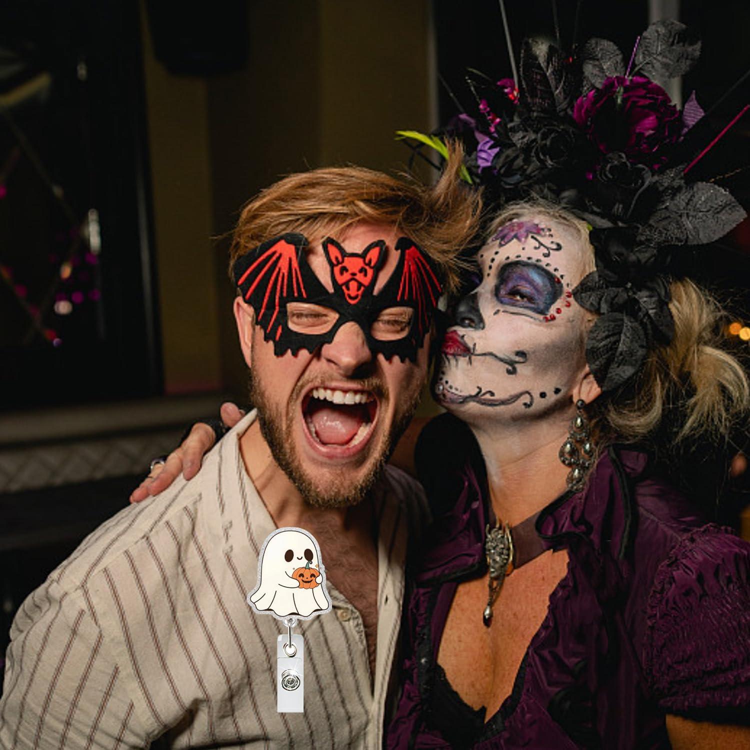 Insignia Retráctil de Halloween NSSHEL Fantasma con Clip