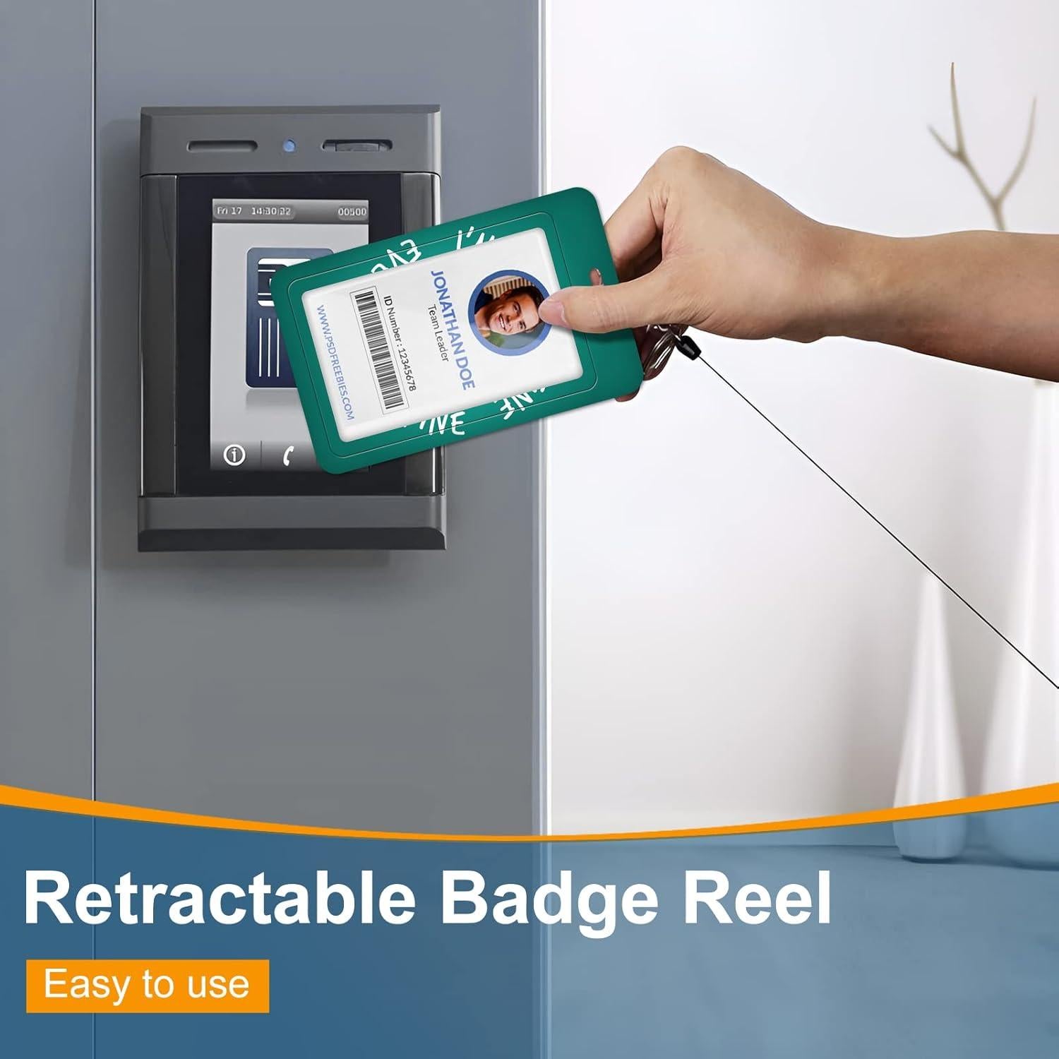 Portatarjetas Plifal con carrete retráctil 30.48 cm - Estoy bien