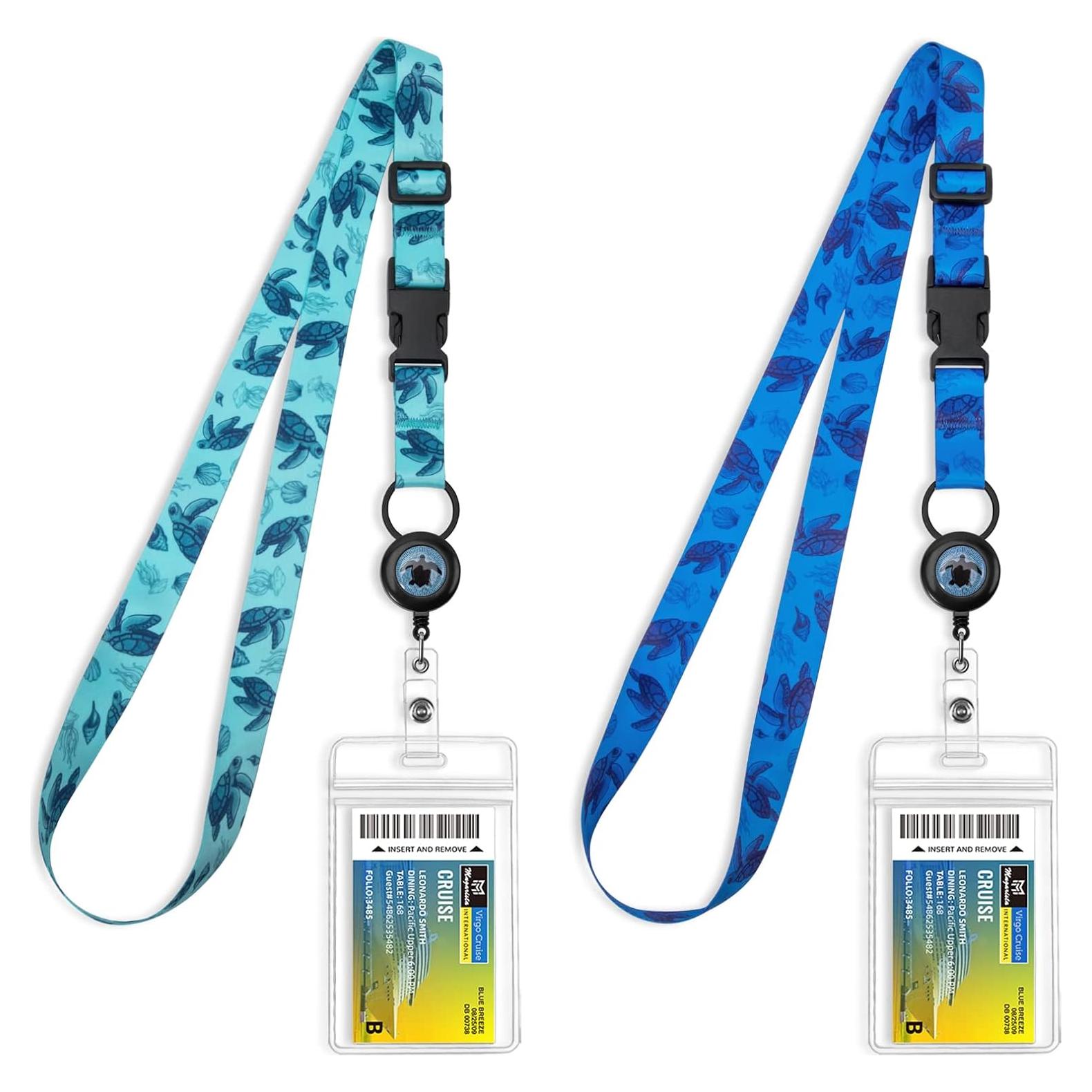Lanyards Ajustables MNGARISTA con Carrete Retráctil 2pack