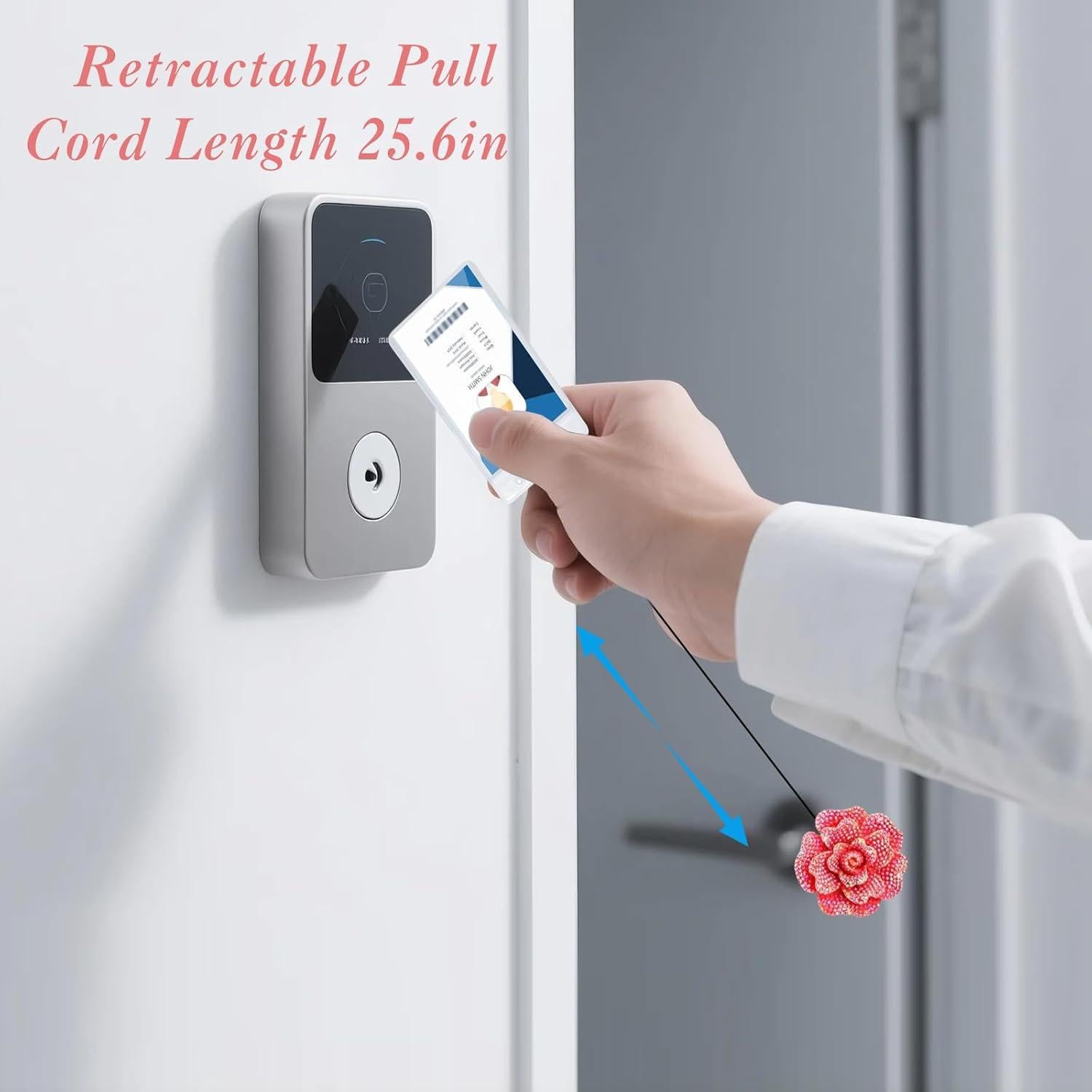 Set de 3 Sujetadores de Insignias Retráctiles MbsaAO Rosa