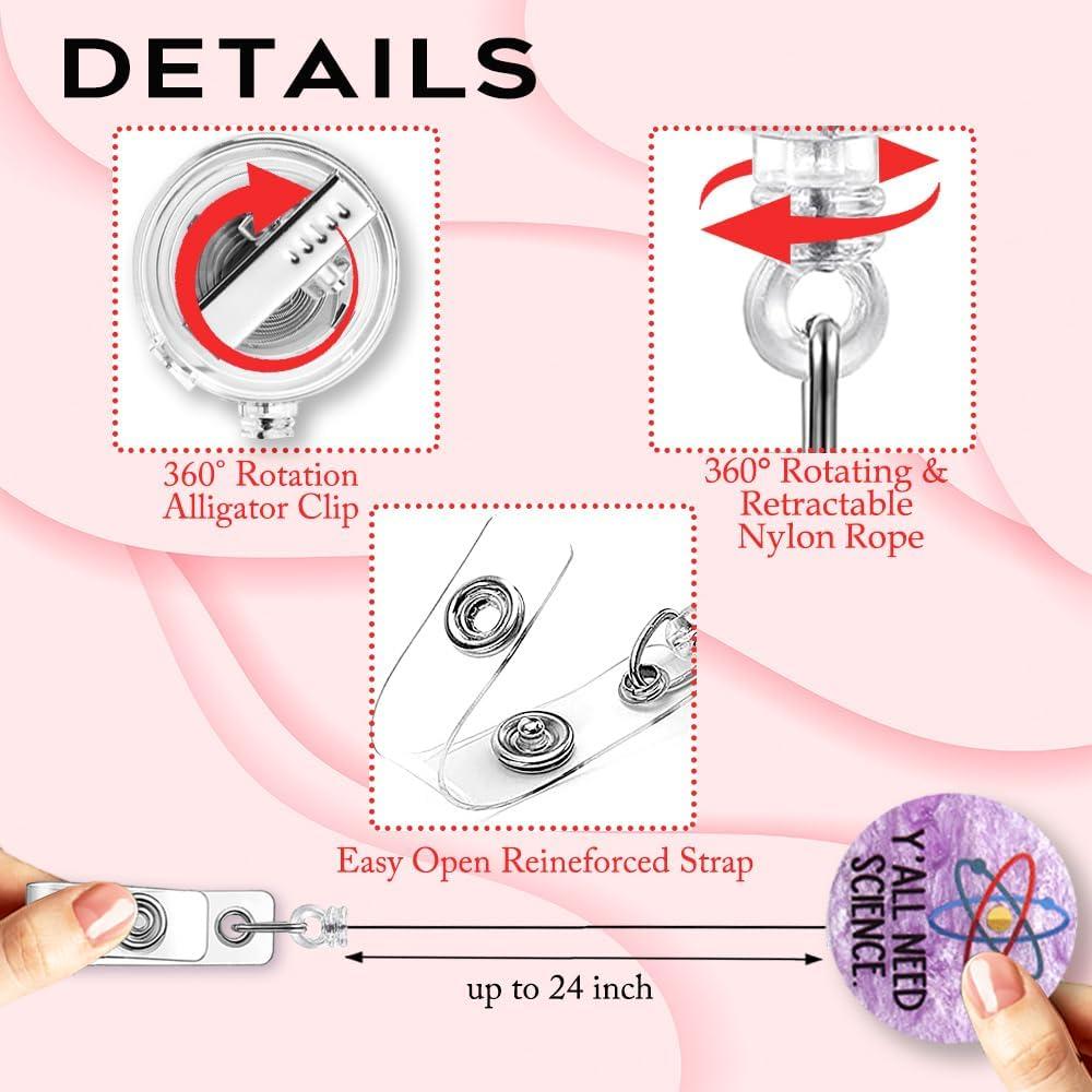 Carrete Retráctil Insignia Rofiowa 60 cm Púrpura Gradiente