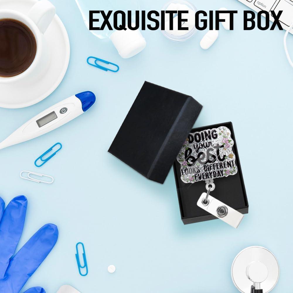 Sujetador Retráctil de Insignia Msticey Plata 8.9x4.3cm