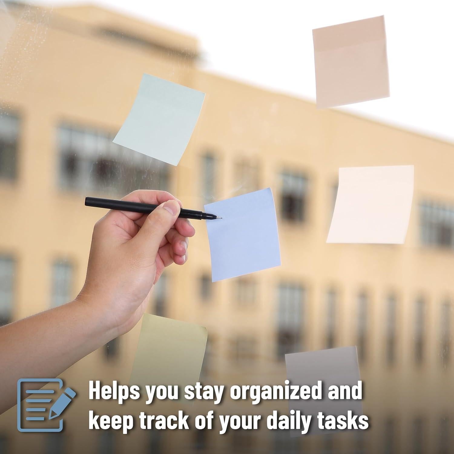 Notas Adhesivas Mr. Pen 7.62x7.62cm, 12 Blocs, 600 Hojas