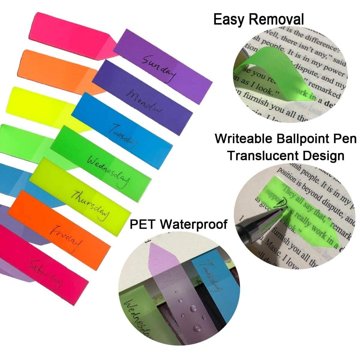 560 Pestañas Adhesivas de Anotación XLSFPY Neón