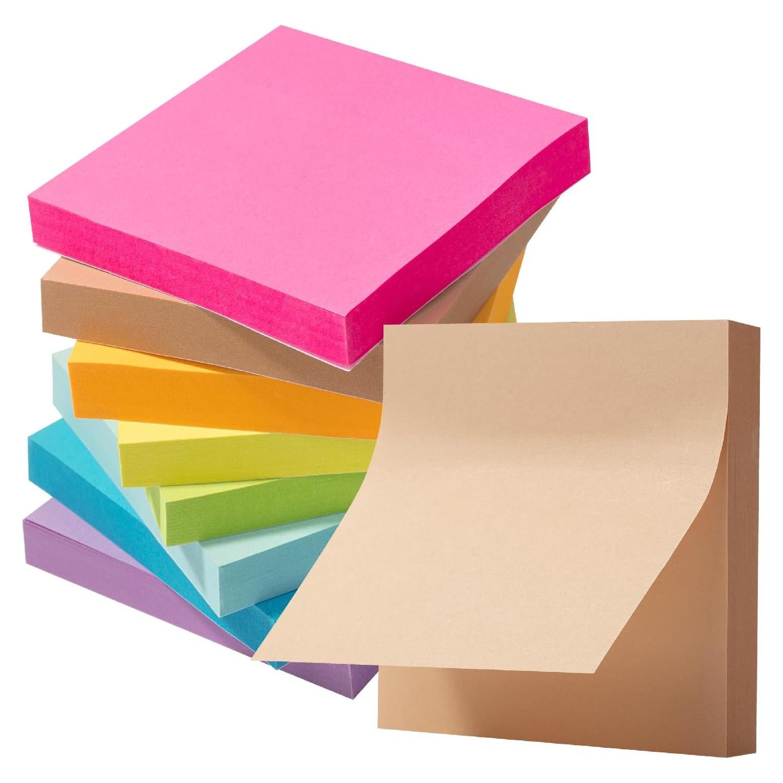 Notas Adhesivas Mr. Pen 7.62 cm x 7.62 cm Colores Brillantes