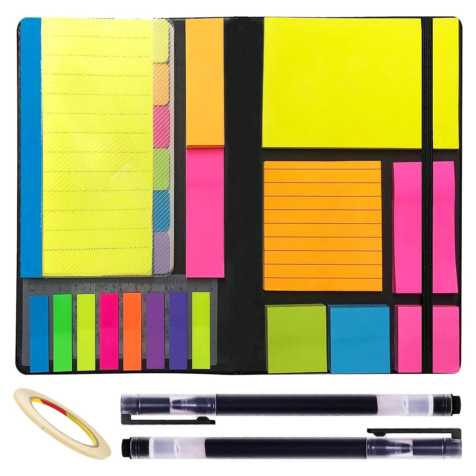 Juego de Notas Adhesivas 710pcs JIURUN Multicolor y Organizador