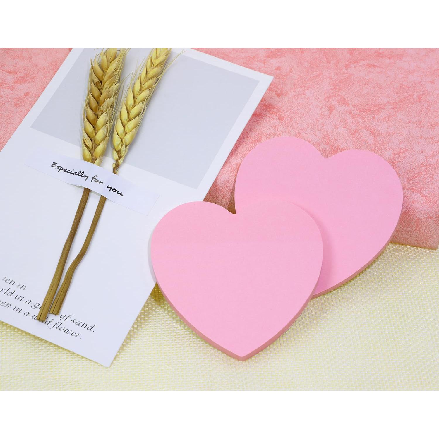 Notas Adhesivas Mini Skater Corazón Rosa 100 Hojas 7x6.8cm