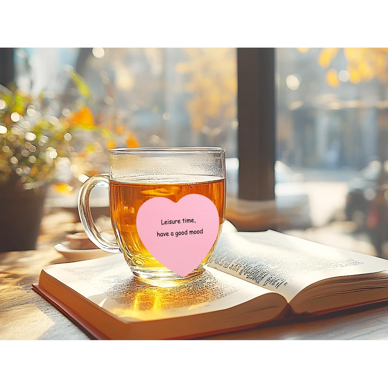 Notas Adhesivas Mini Skater Corazón Rosa 100 Hojas 7x6.8cm