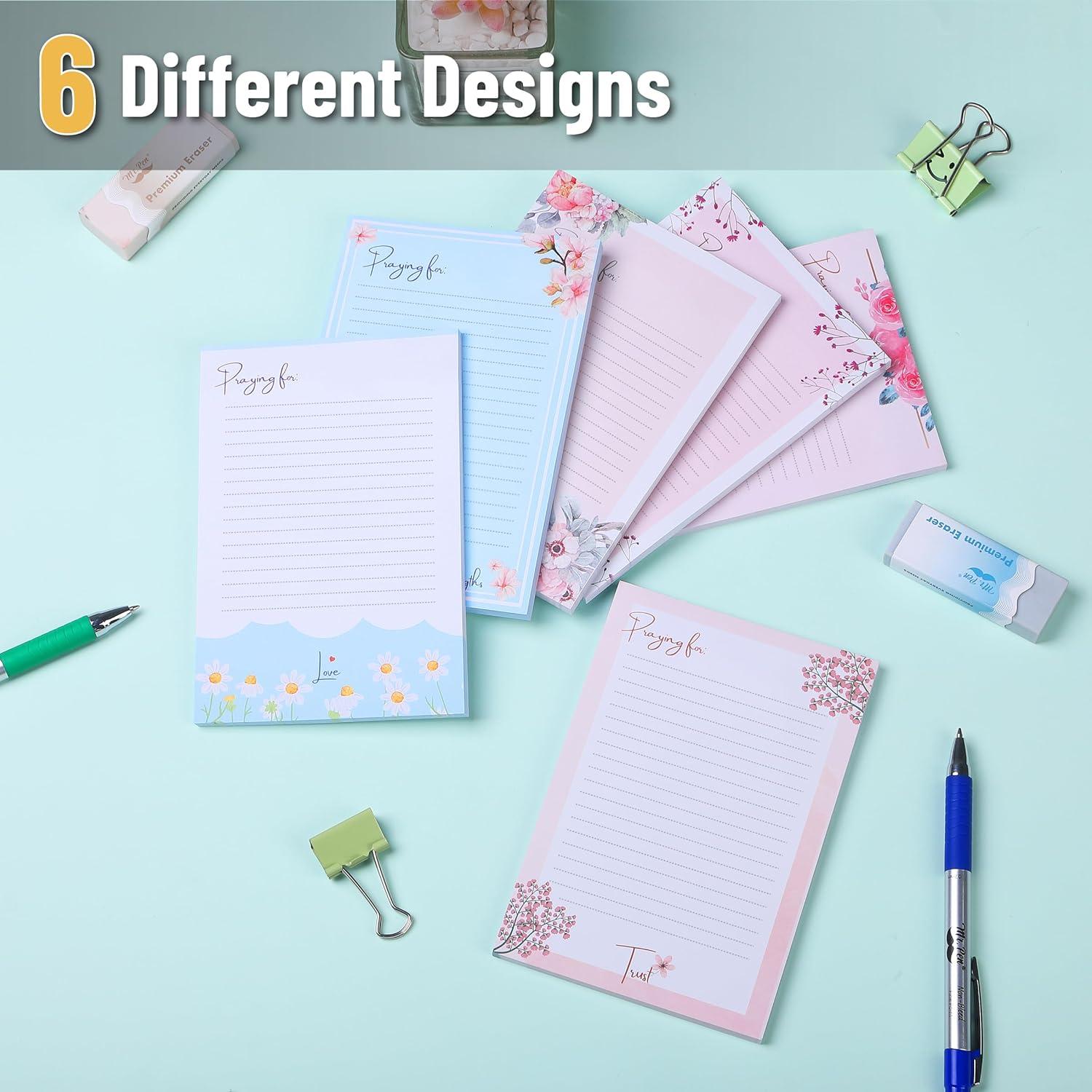 Notas Adhesivas Rayadas Mr. Pen 10x15 cm Floral - 6 Bloc