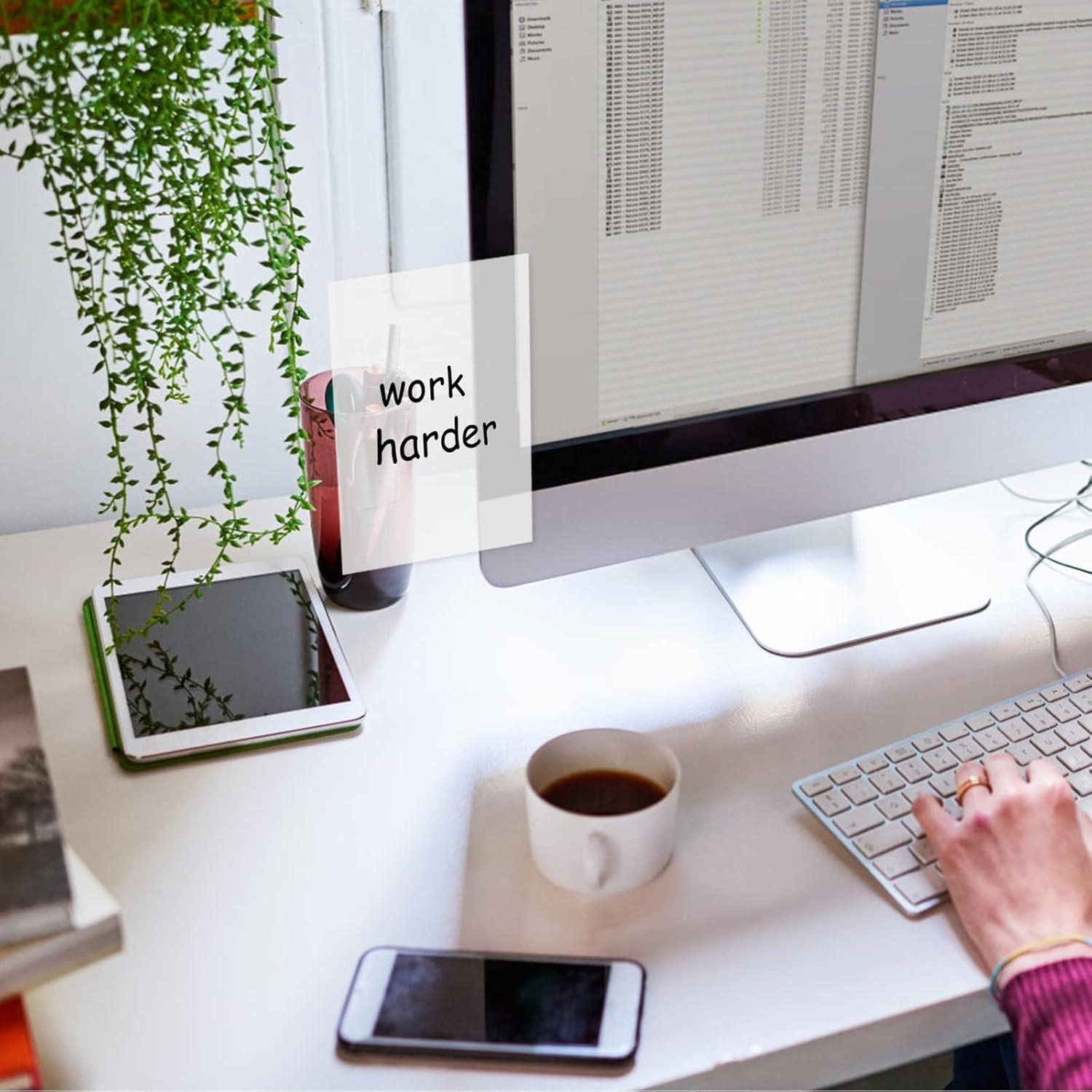 Notas Adhesivas Transparentes Abeillo - 150 Hojas, 3 Tamaños