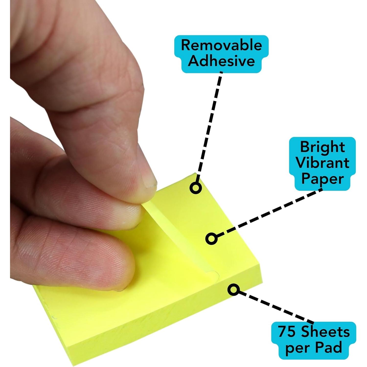 Notas Adhesivas Iconikal 75 Hojas 4 Colores 5x3.8cm
