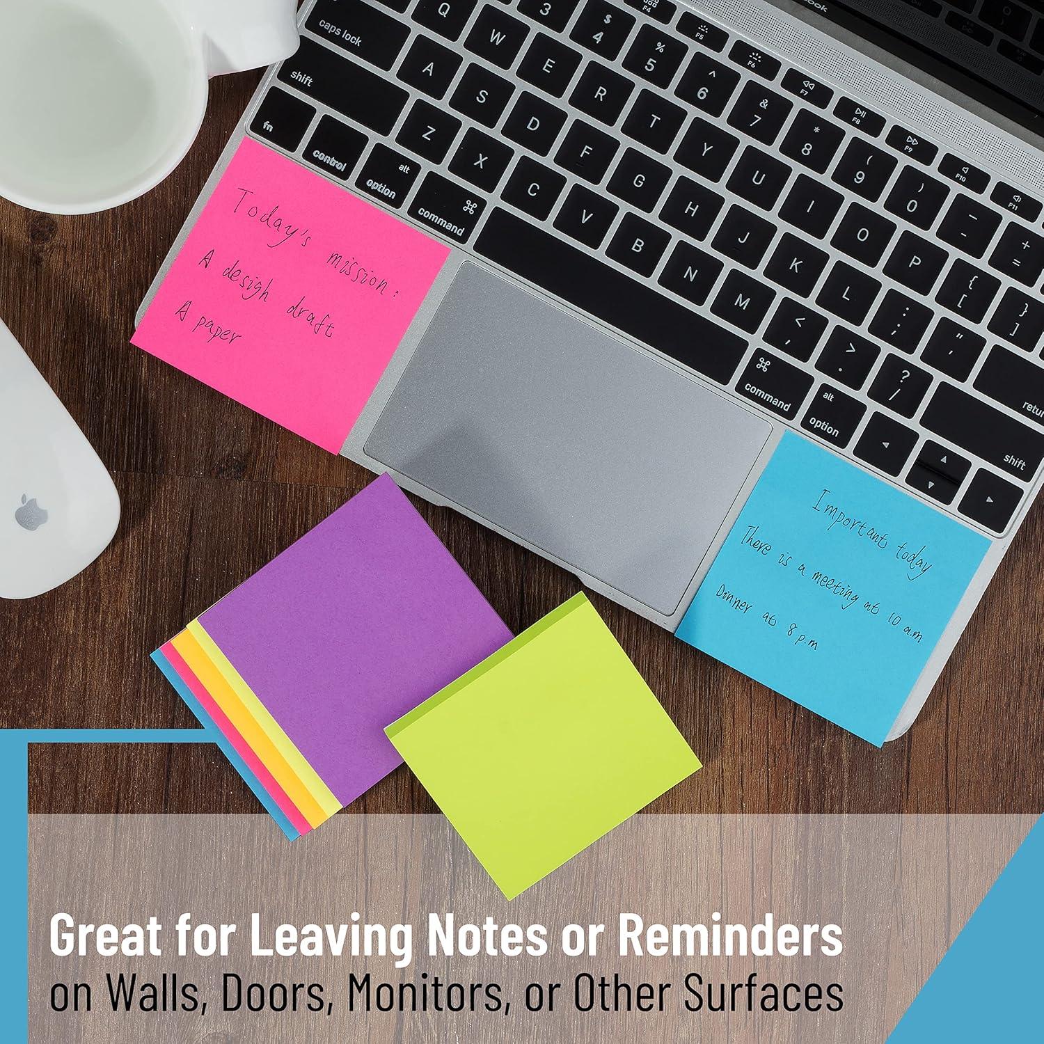 Notas Adhesivas Mr. Pen, 16 Blocs, 1300 Hojas Coloridas