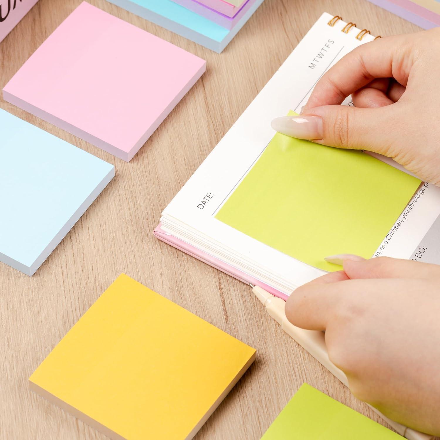 Notas Adhesivas Mr. Pen, 16 Blocs, 1300 Hojas Coloridas