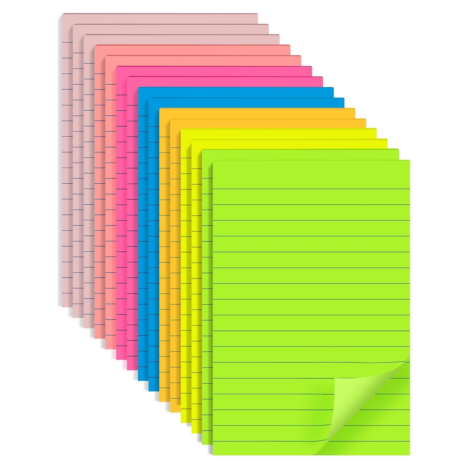 Notas Adhesivas VIPSTAR 10x15 cm 15 Pads 7 Colores Brillantes