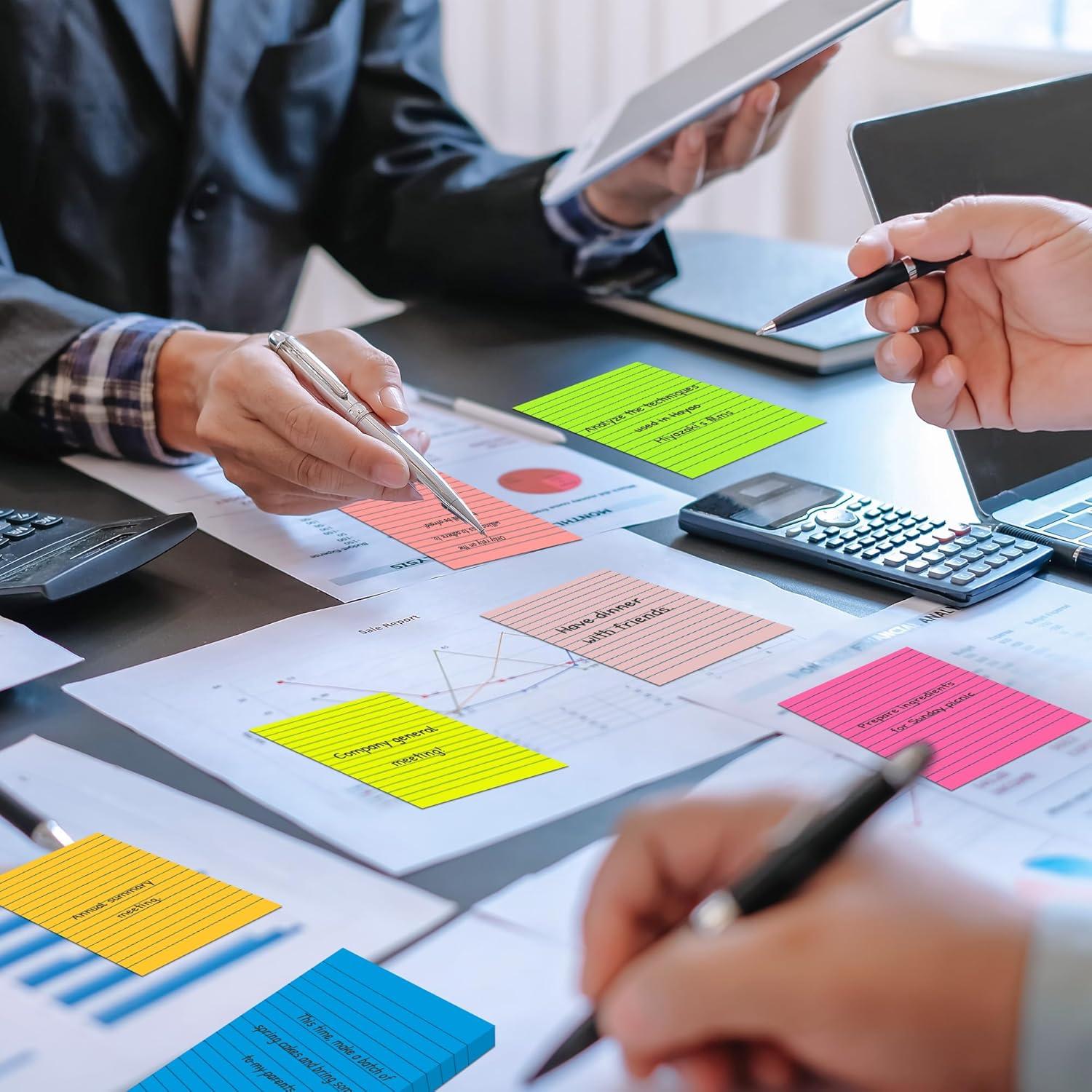 Notas Adhesivas VIPSTAR 10x15 cm 15 Pads 7 Colores Brillantes