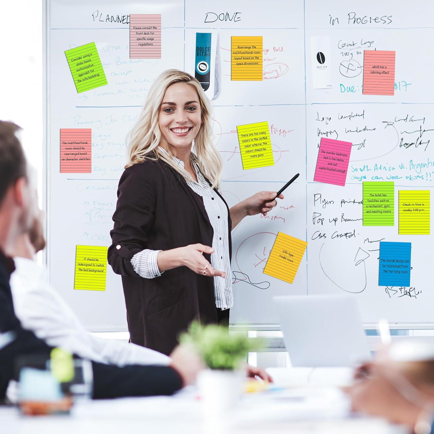 Notas Adhesivas VIPSTAR 10x15 cm 15 Pads 7 Colores Brillantes