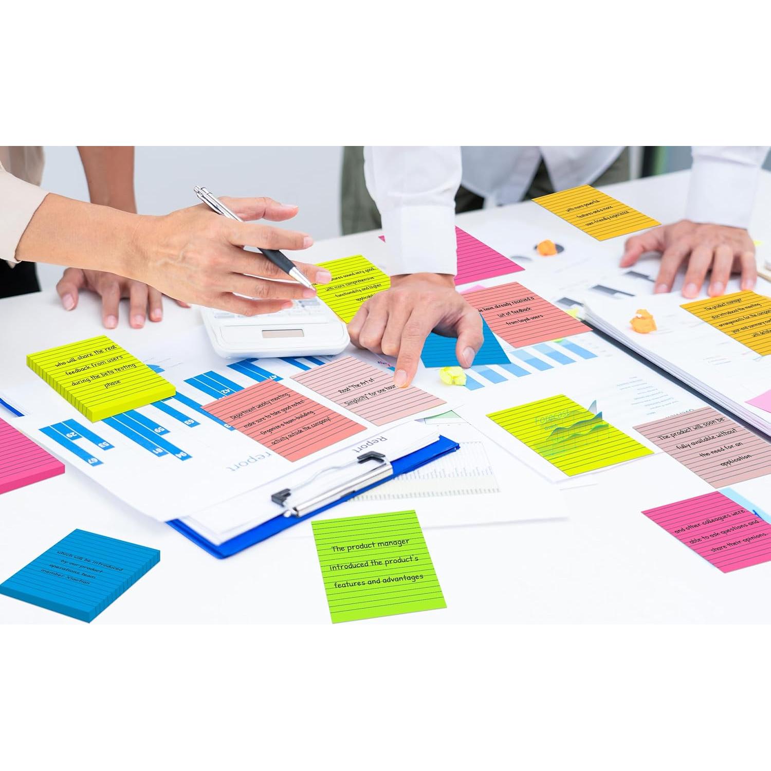 Notas Adhesivas VIPSTAR 10x15 cm 15 Pads 7 Colores Brillantes