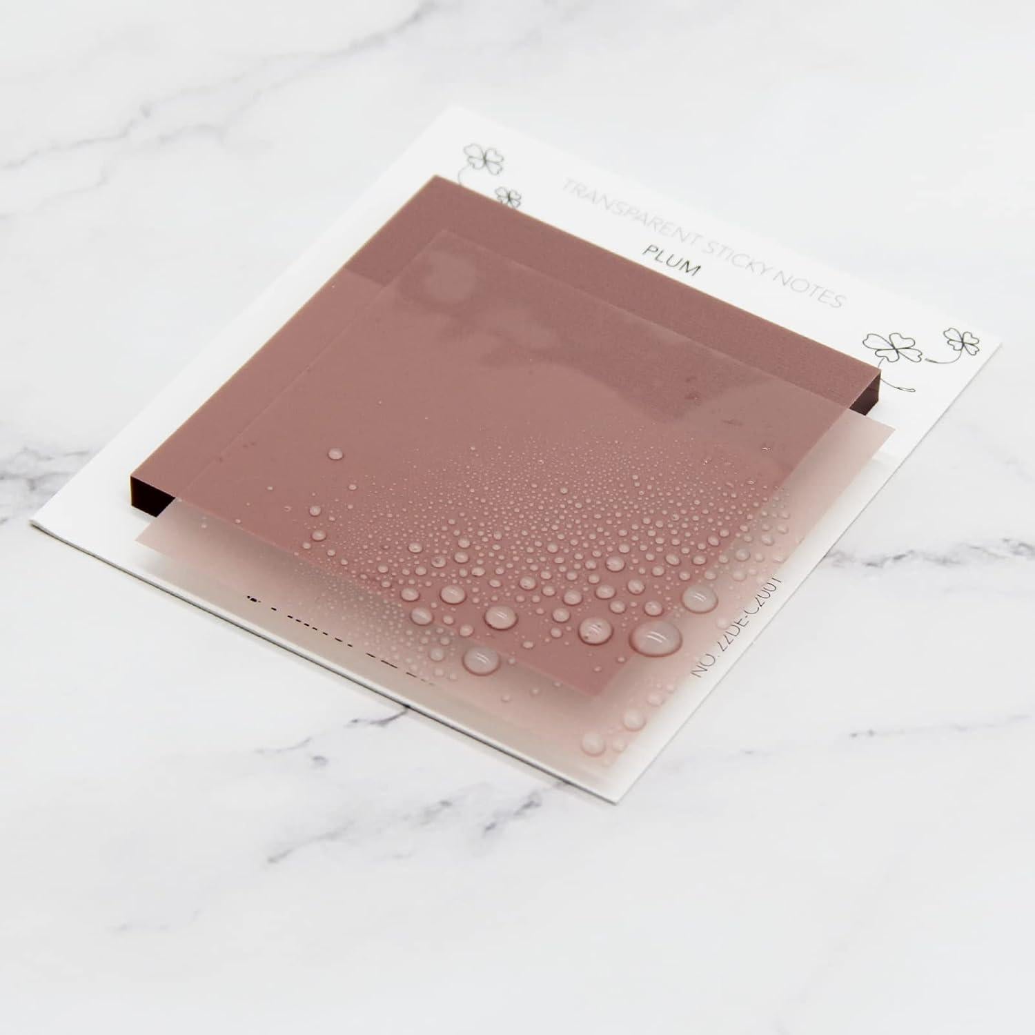 Notas Adhesivas Transparentes PARTSPOWER 100 Hojas 7.62 cm Ciruela