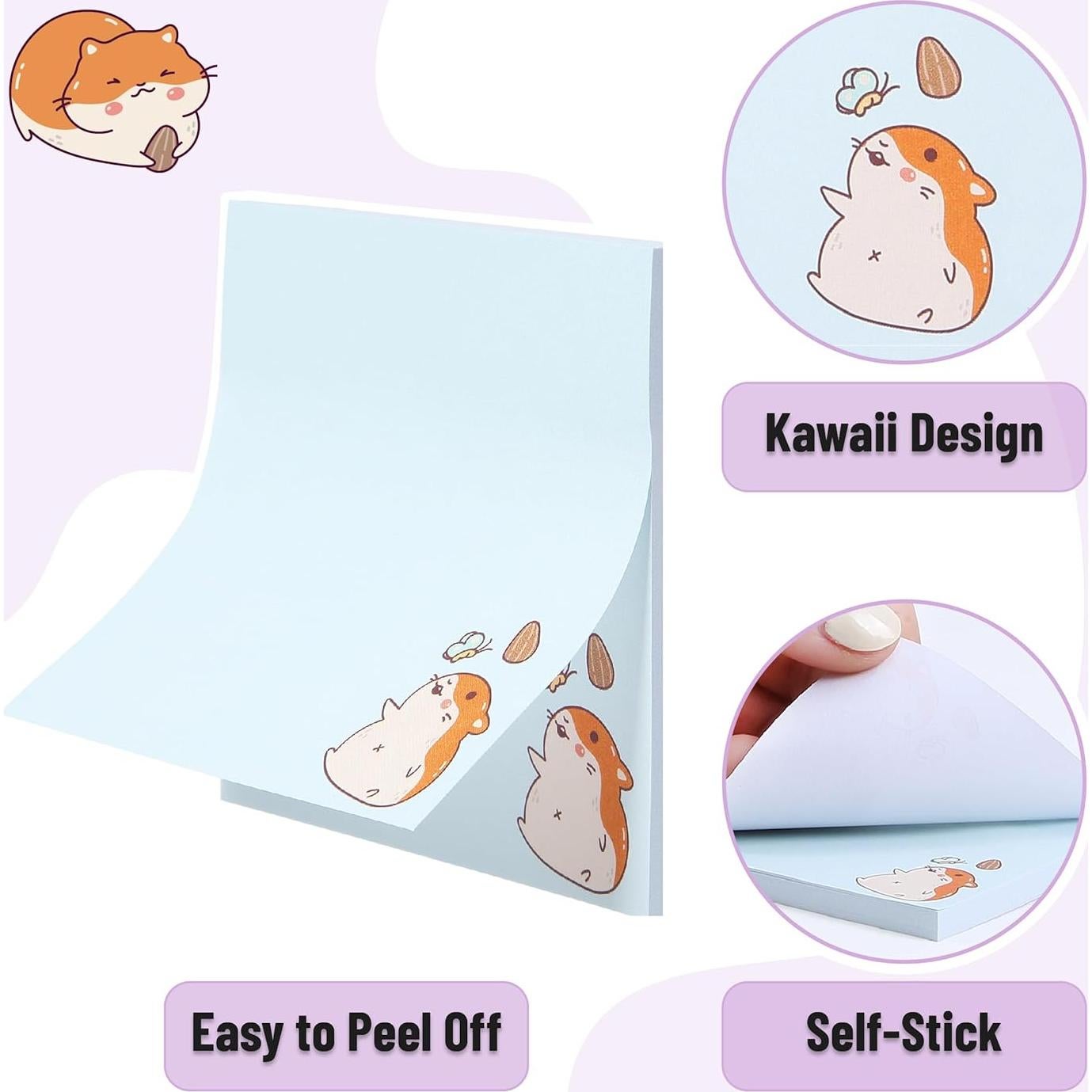 Notas Adhesivas Mr. Pen Hamster Pequeño 7.62cm x 7.62cm 400 Hojas