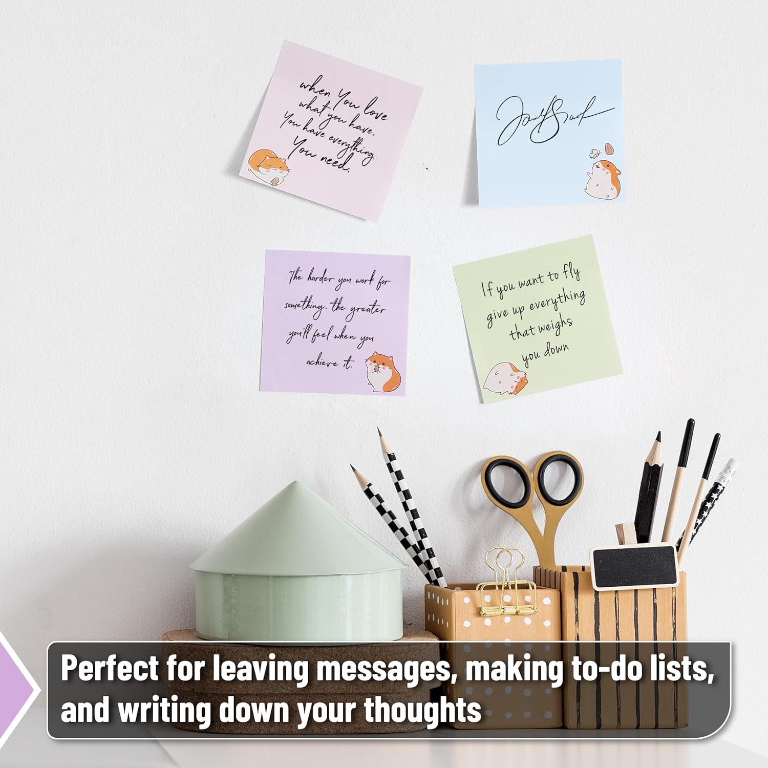 Notas Adhesivas Mr. Pen Hamster Pequeño 7.62cm x 7.62cm 400 Hojas