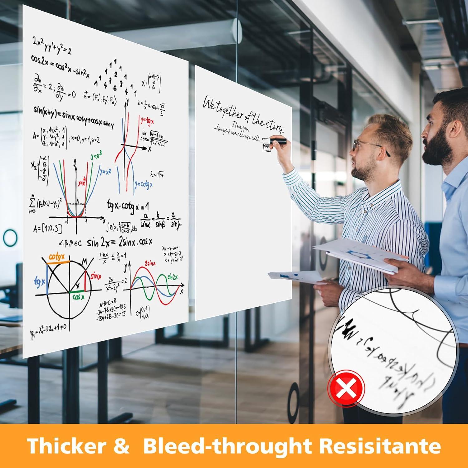 Papel de Pizarra Adhesivo JehXinz 63.5x76.2 cm 30 Hojas