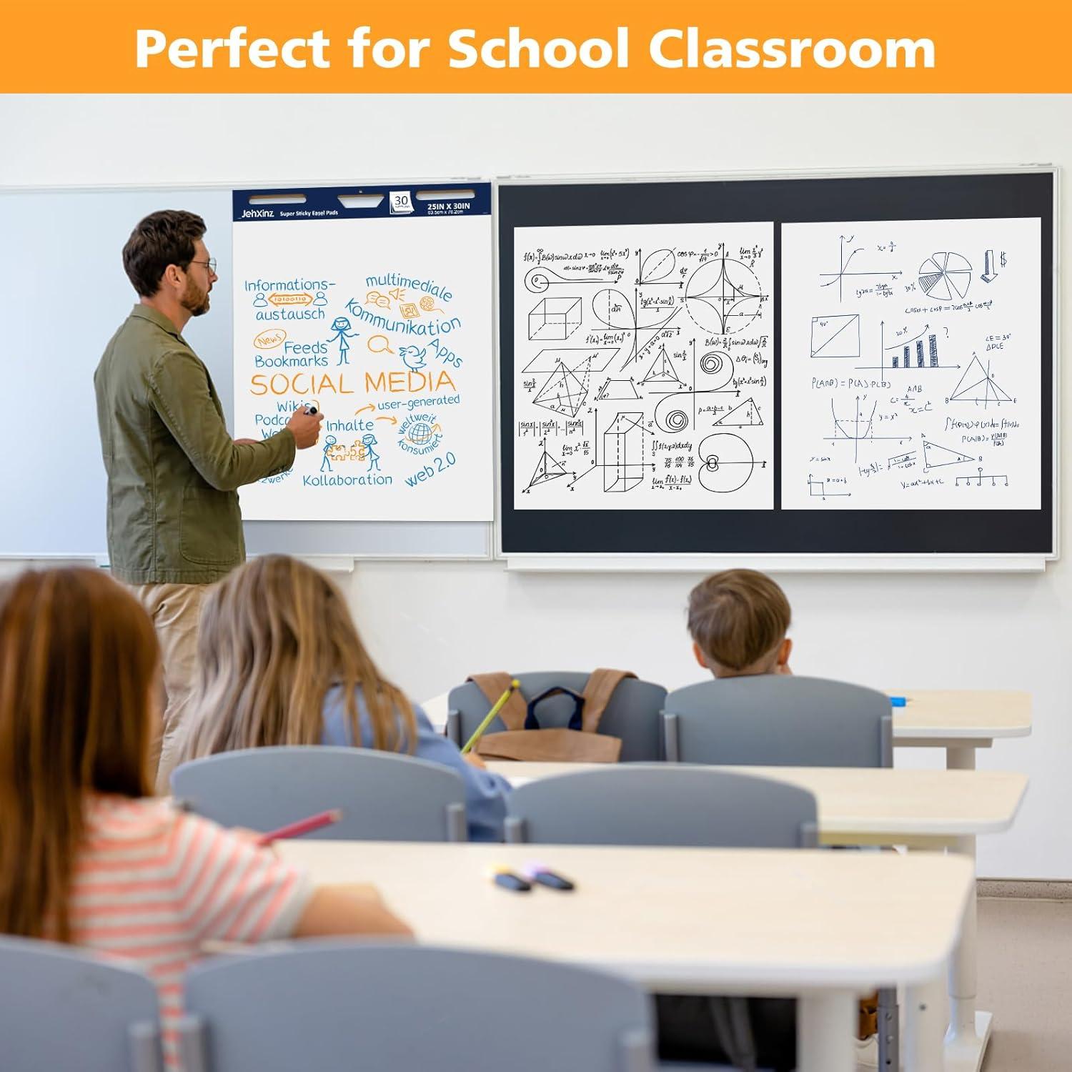 Papel de Pizarra Adhesivo JehXinz 63.5x76.2 cm 30 Hojas