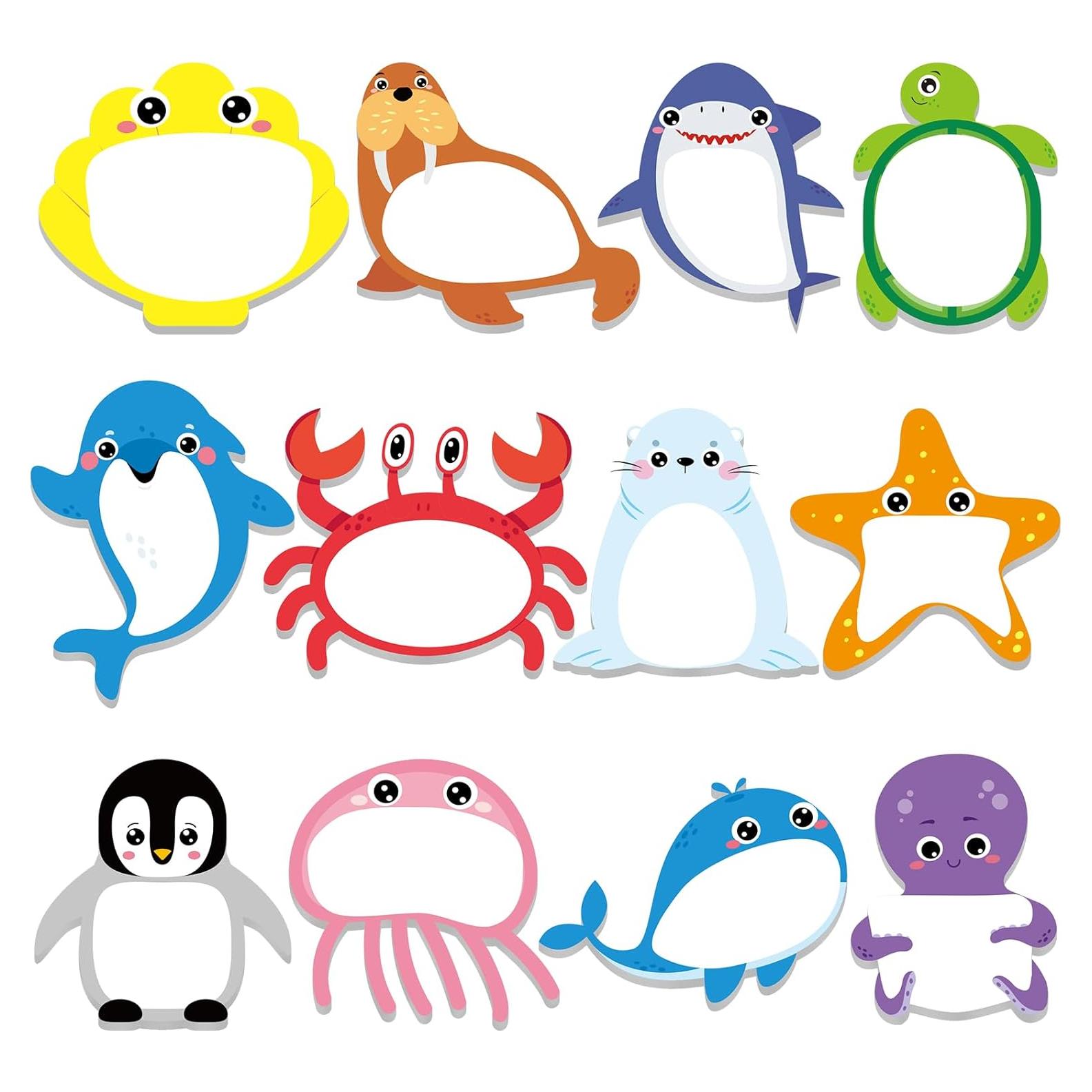 Notas Adhesivas Yinder Kawaii Animales del Océano 24 Pads