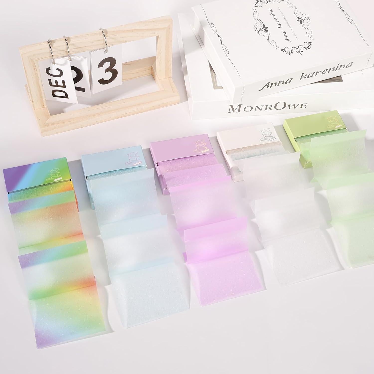 Notas Adhesivas Transparentes MOLOVA 7.62x7.62 cm 100 Hojas