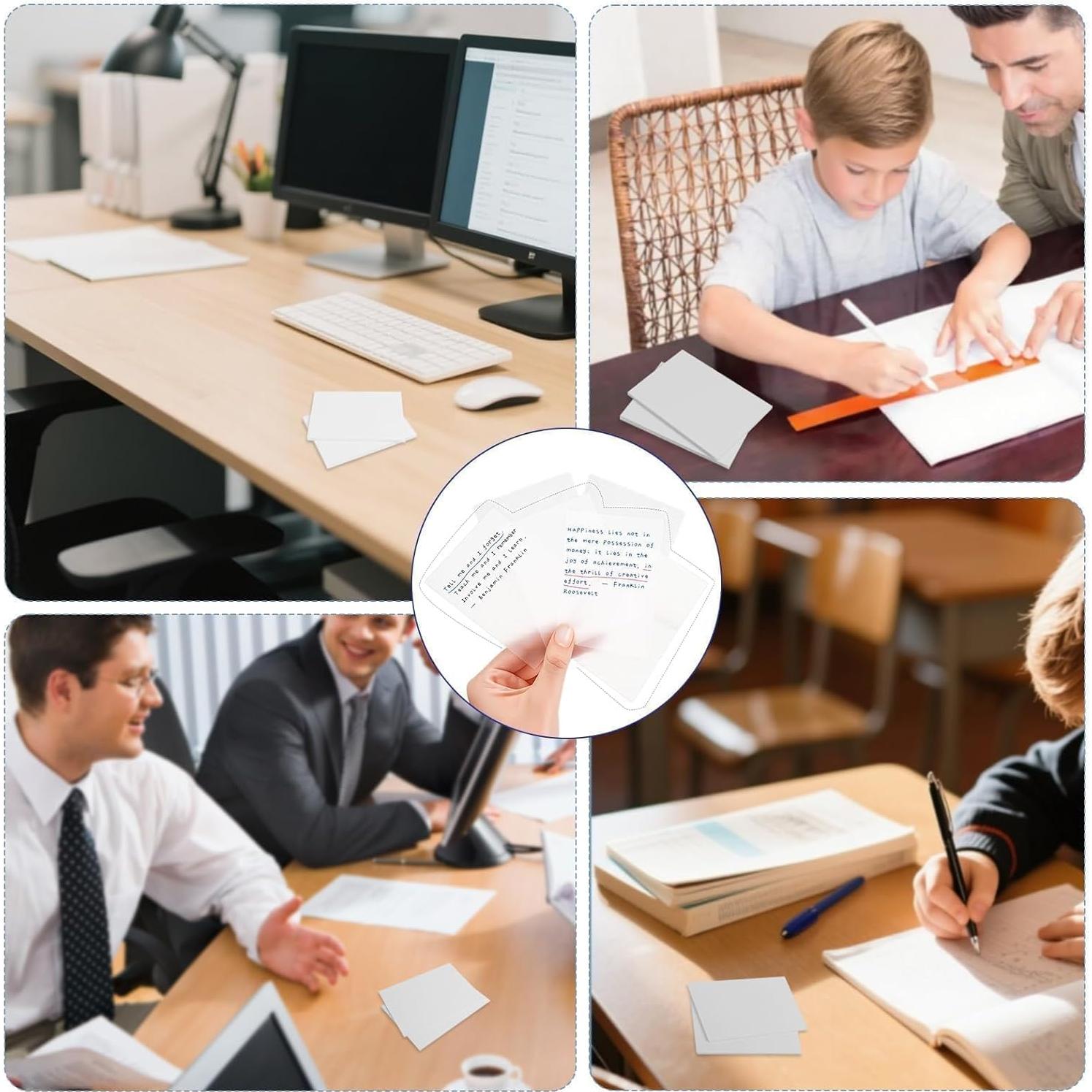 Notas Adhesivas Transparentes MOLOVA 7.62x7.62 cm 100 Hojas