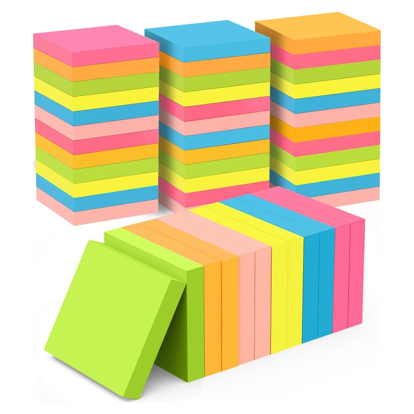 Notas Adhesivas WeLiu 7.62x7.62 cm 48 Paquetes Multicolor