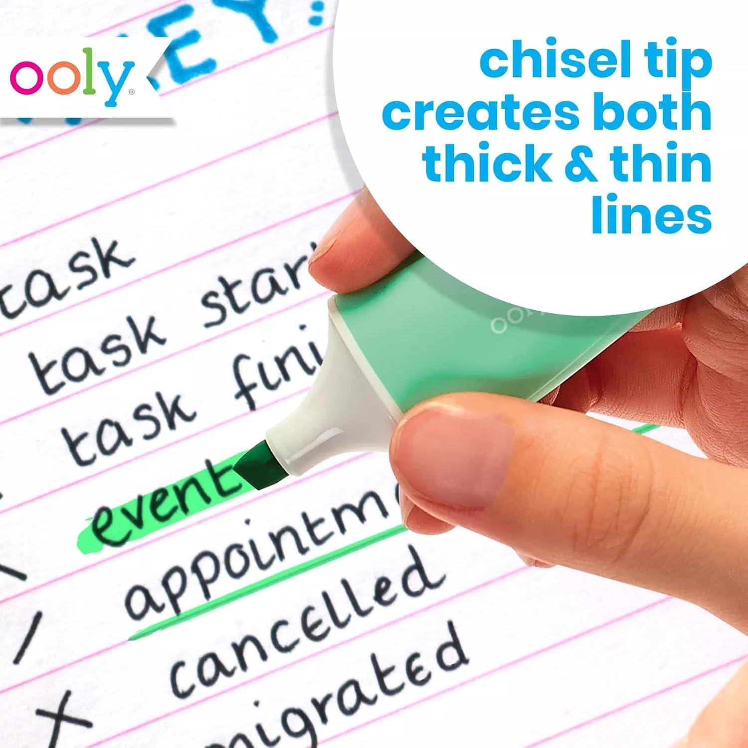 Set de 5 Mini Marcadores Fluorescentes Ooly - Colores Pastel