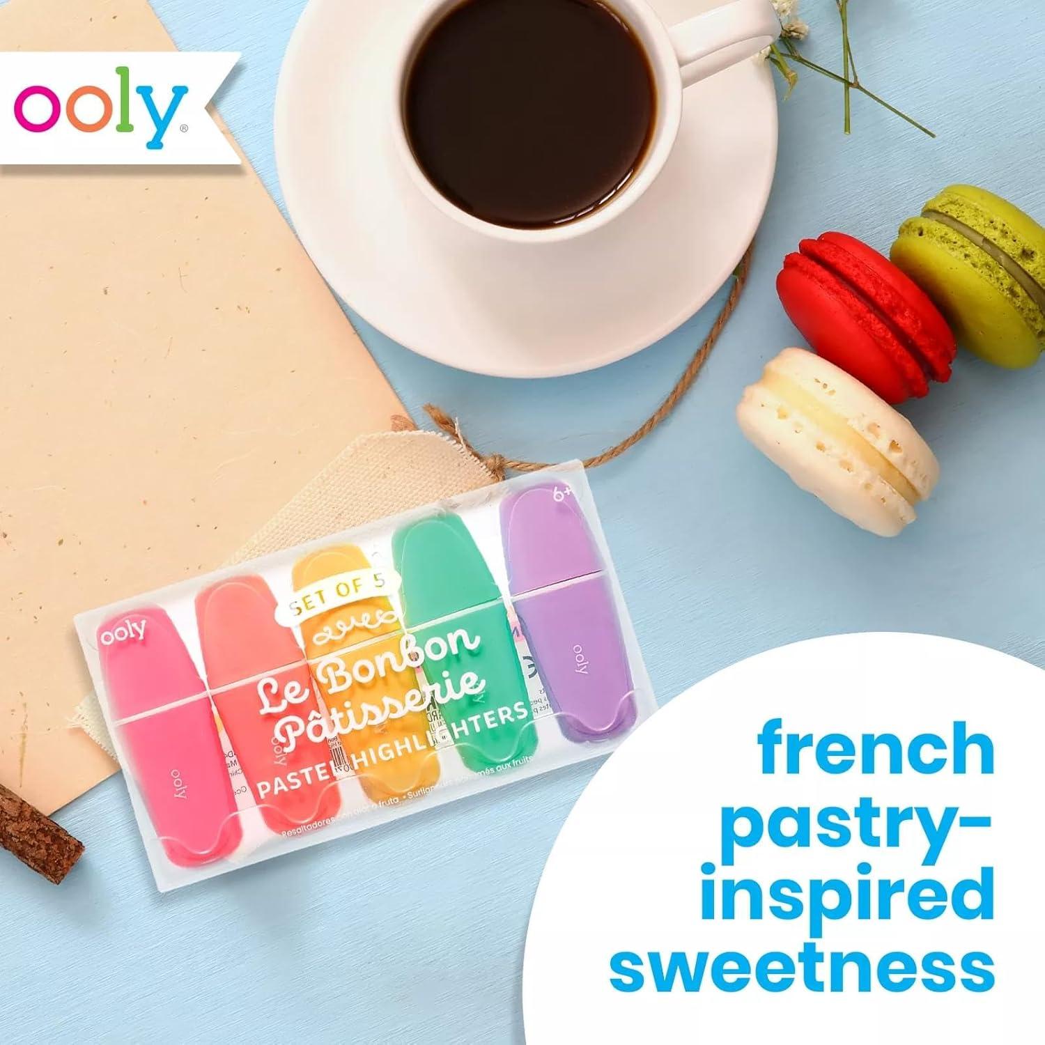 Set de 5 Mini Marcadores Fluorescentes Ooly - Colores Pastel