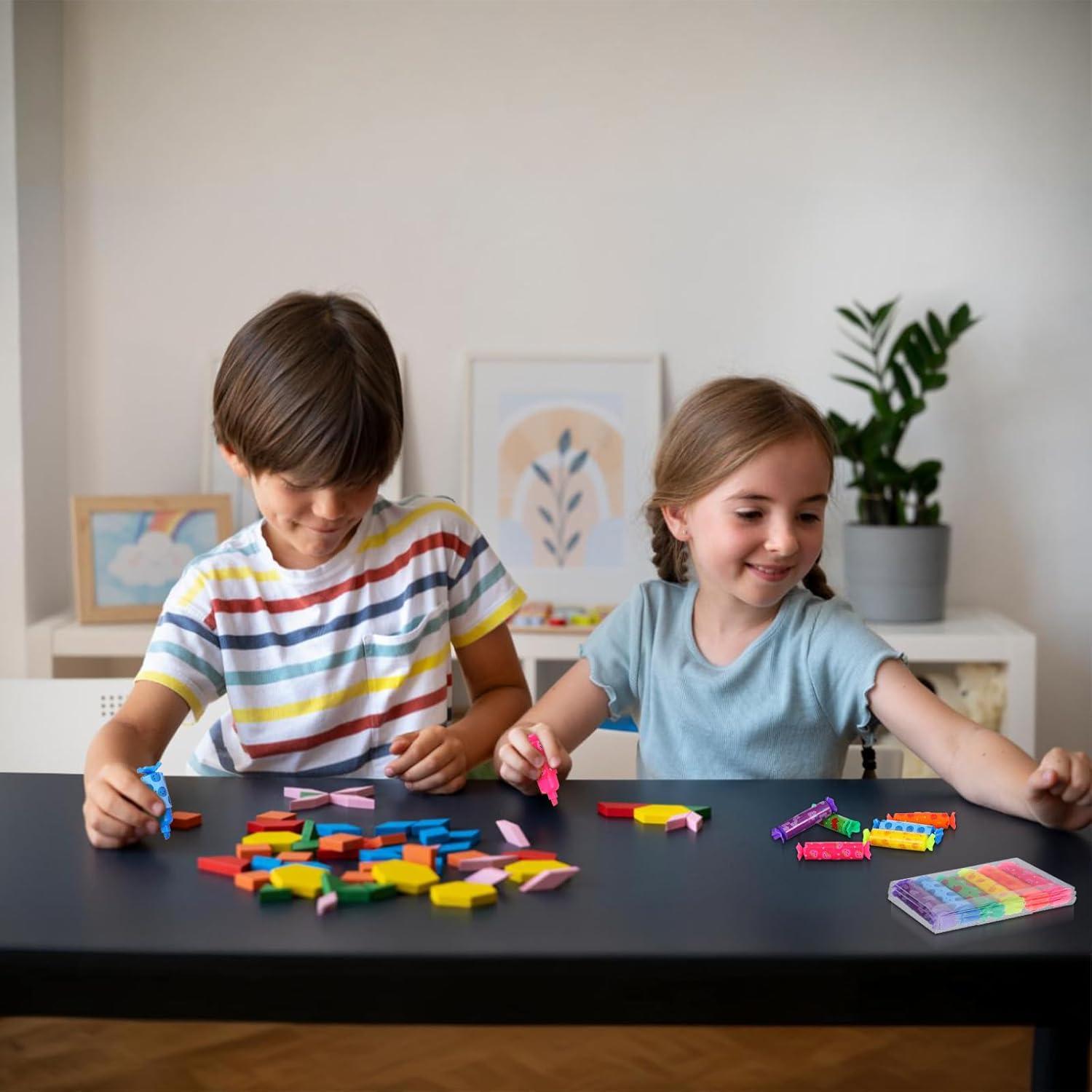 72 Mini Marcadores Fluorescentes Ubamdom Multicolor 6 Colores