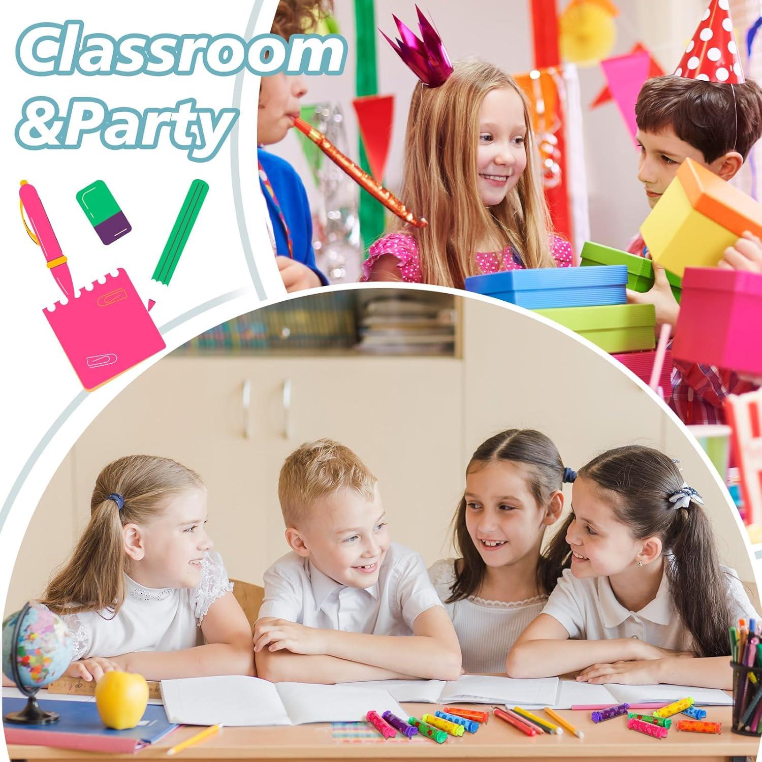 72 Mini Marcadores Fluorescentes Ubamdom Multicolor 6 Colores