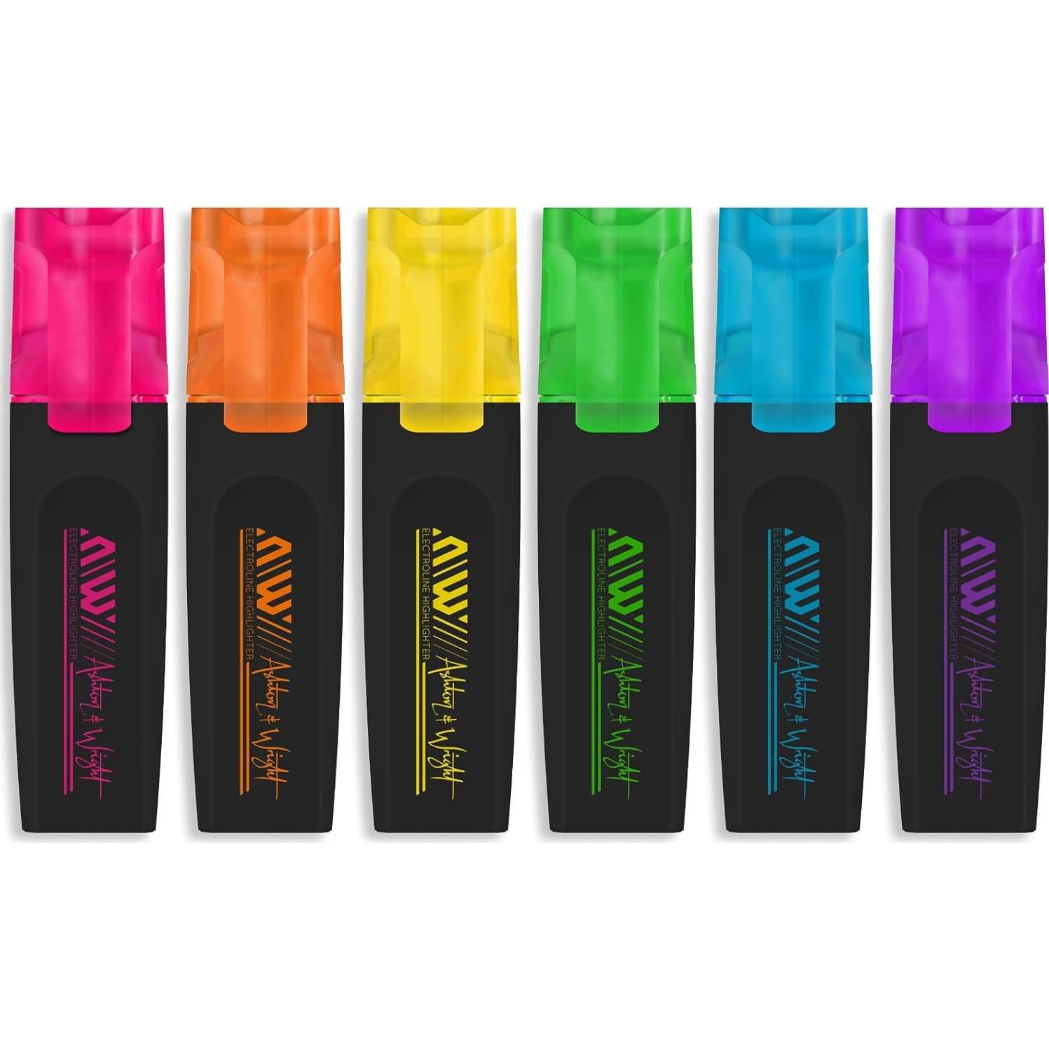 Marcadores Clásicos Neon Ashton y Wright - Paquete de 6