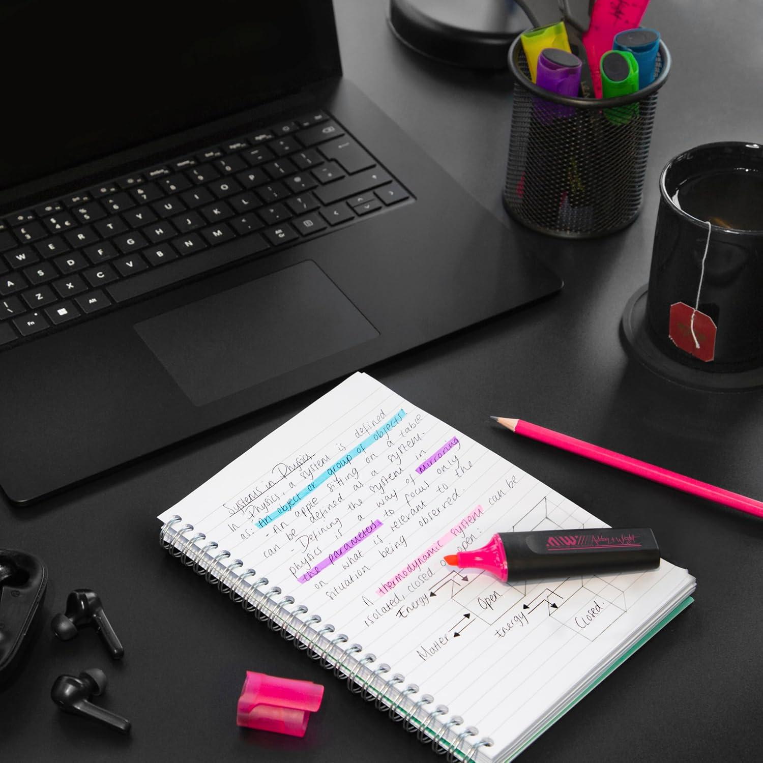 Marcadores Clásicos Neon Ashton y Wright - Paquete de 6