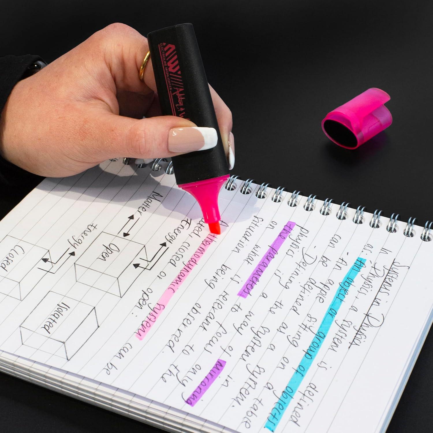 Marcadores Clásicos Neon Ashton y Wright - Paquete de 6