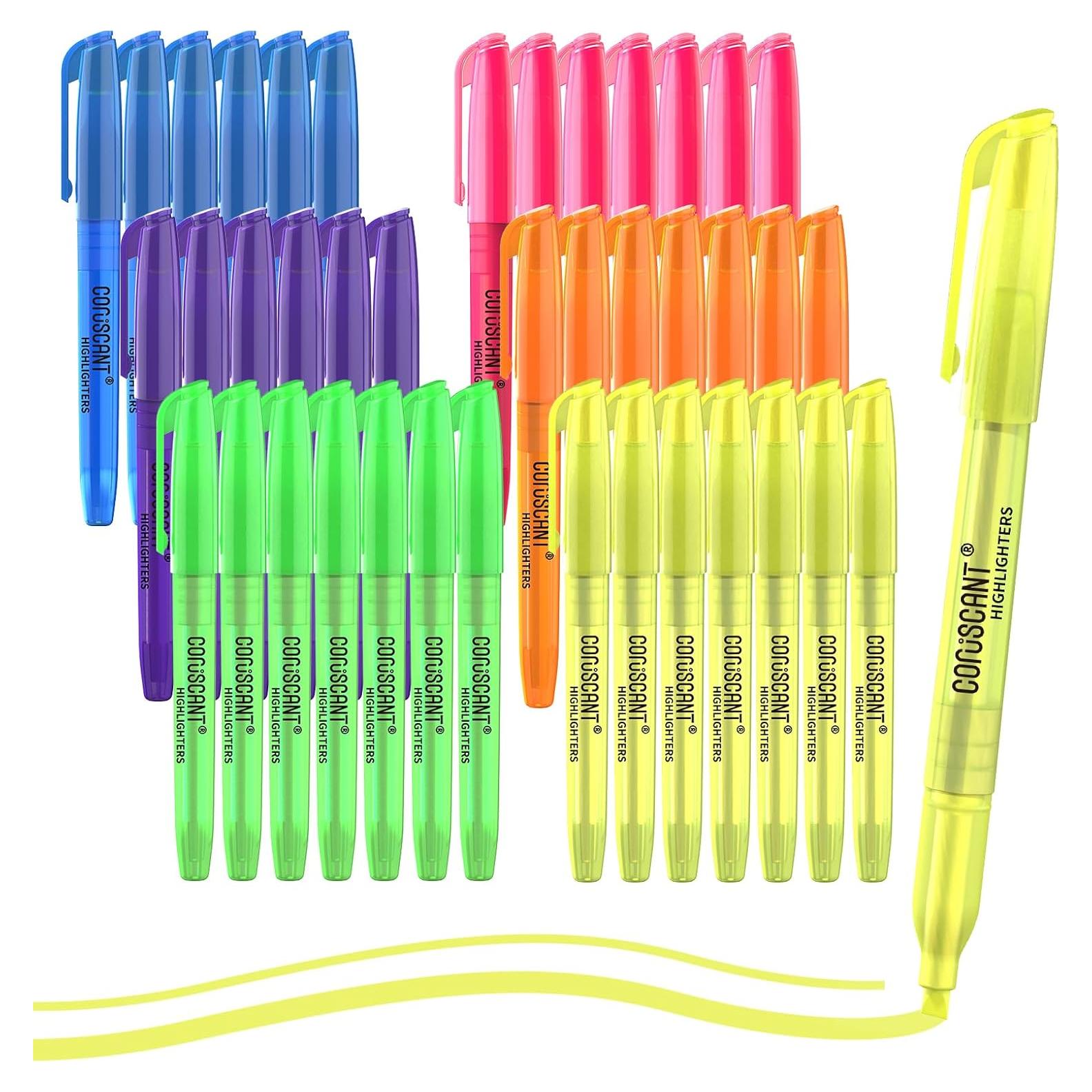 Marcadores Fluorescentes Coruscant - Paquete de 36 Colores