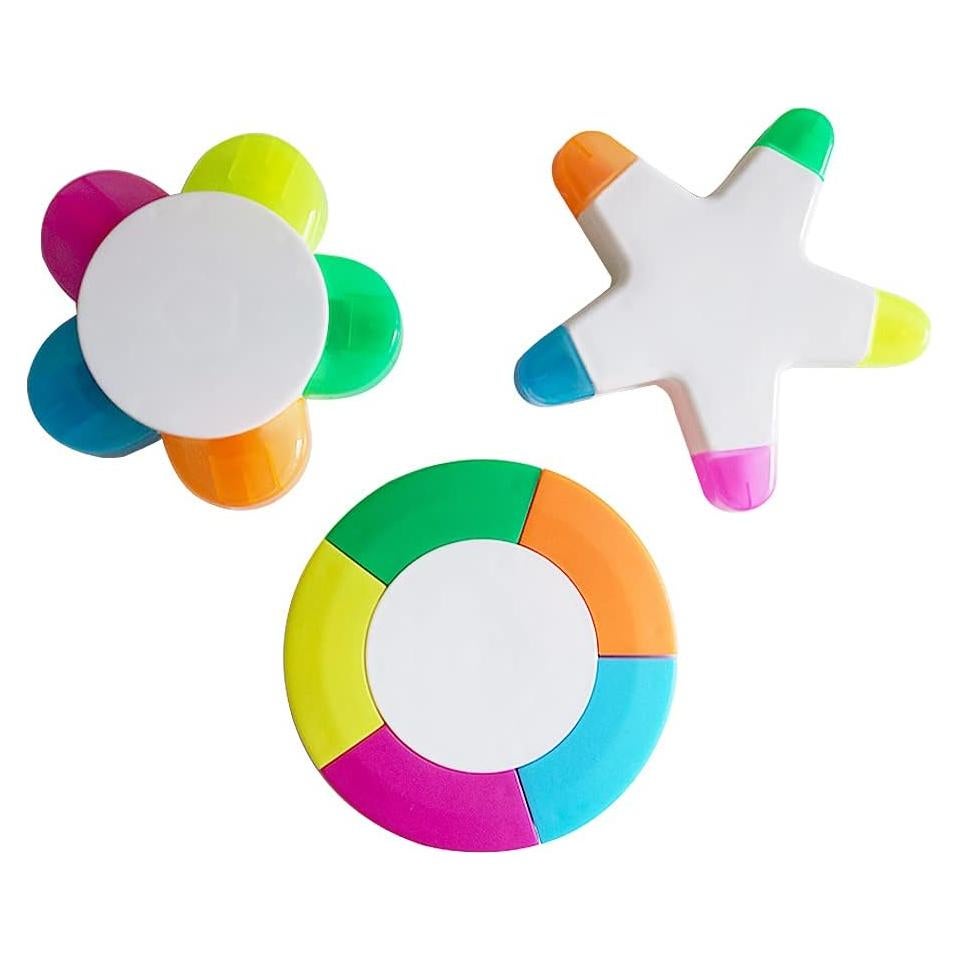 Paquete de 3 Marcadores Fluorescentes SunAngel Multicolor