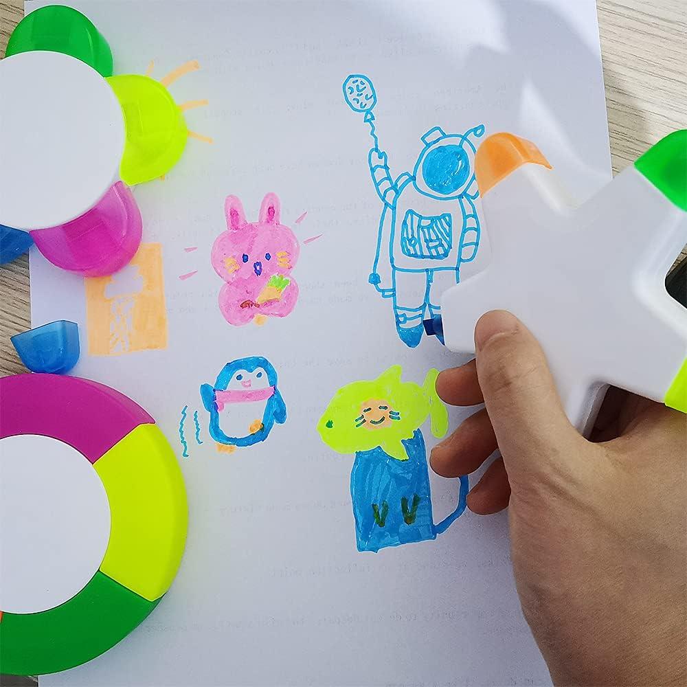 Paquete de 3 Marcadores Fluorescentes SunAngel Multicolor