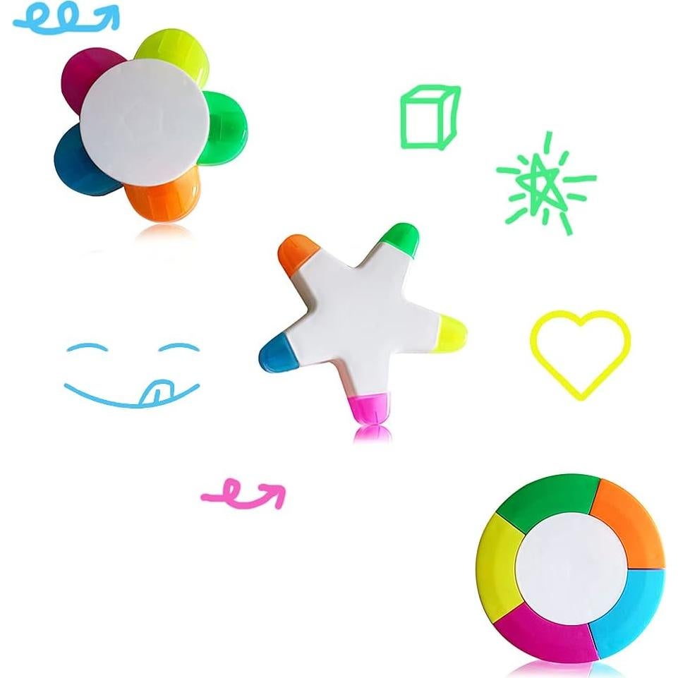 Paquete de 3 Marcadores Fluorescentes SunAngel Multicolor