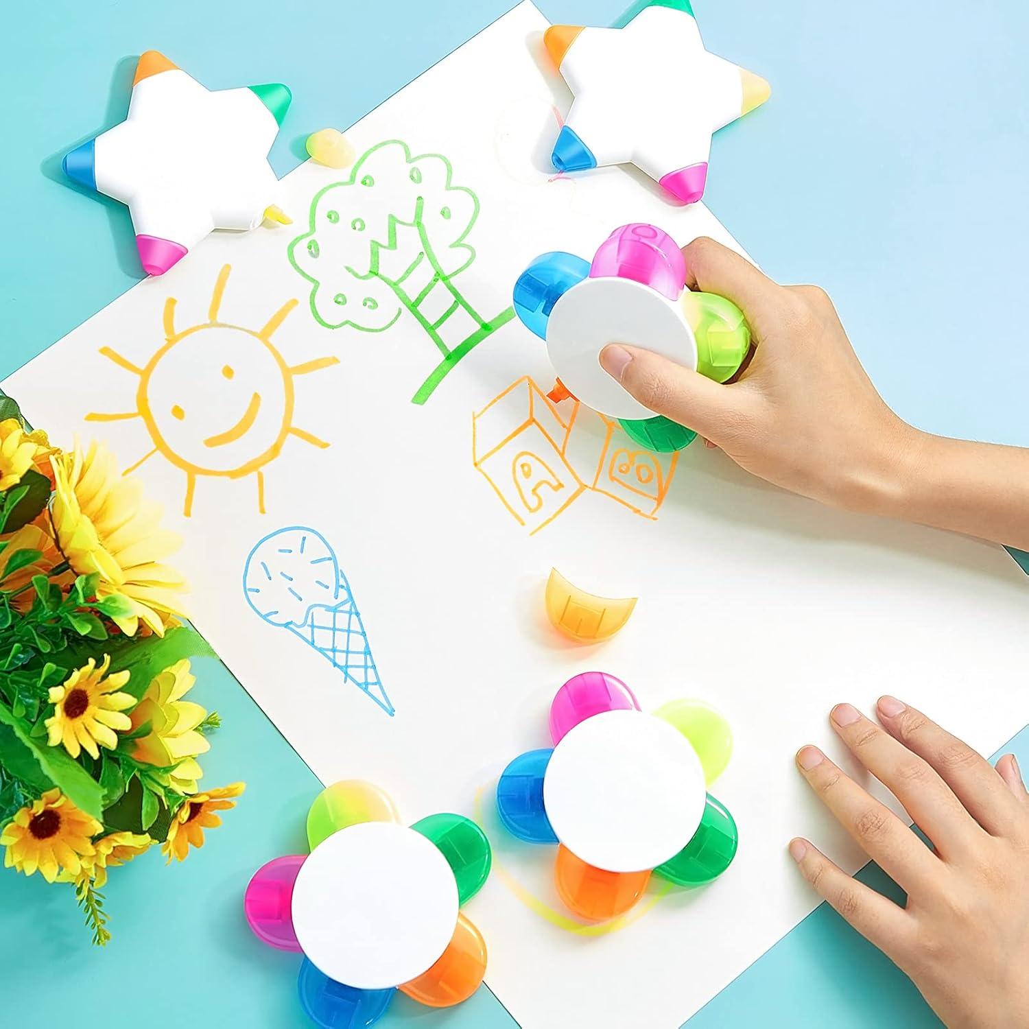 Marcadores en Forma de Pétalos Censen - 6 Piezas Multicolor 5 en 1