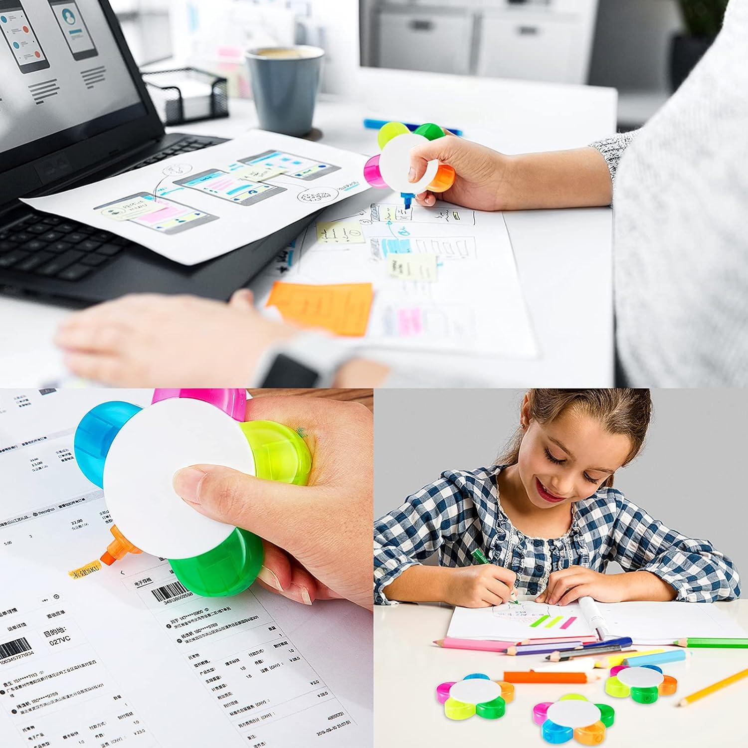 Marcadores en Forma de Pétalos Censen - 6 Piezas Multicolor 5 en 1