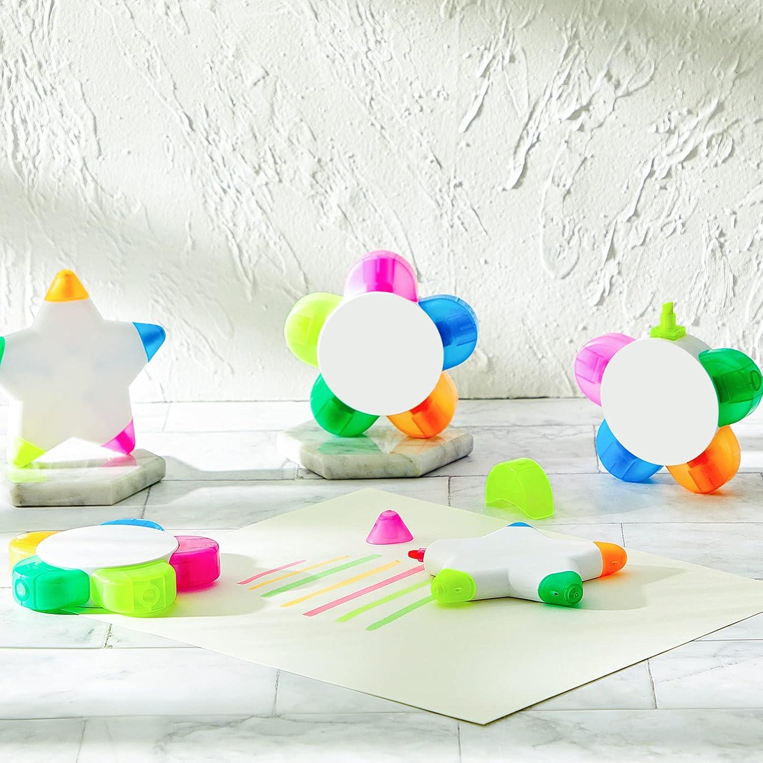 Marcadores en Forma de Pétalos Censen - 6 Piezas Multicolor 5 en 1