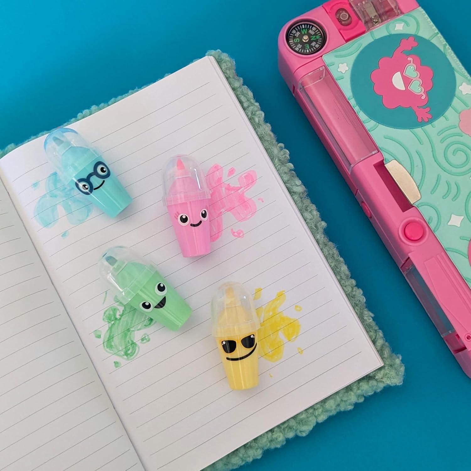 Conjunto de 8 Marcadores Fluorescentes Tinc - Helado y Batido