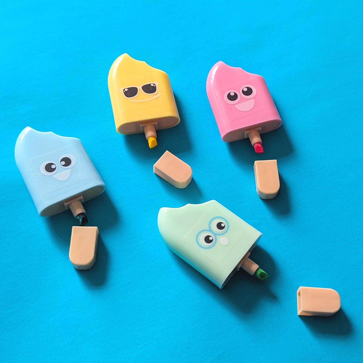 Conjunto de 8 Marcadores Fluorescentes Tinc - Helado y Batido