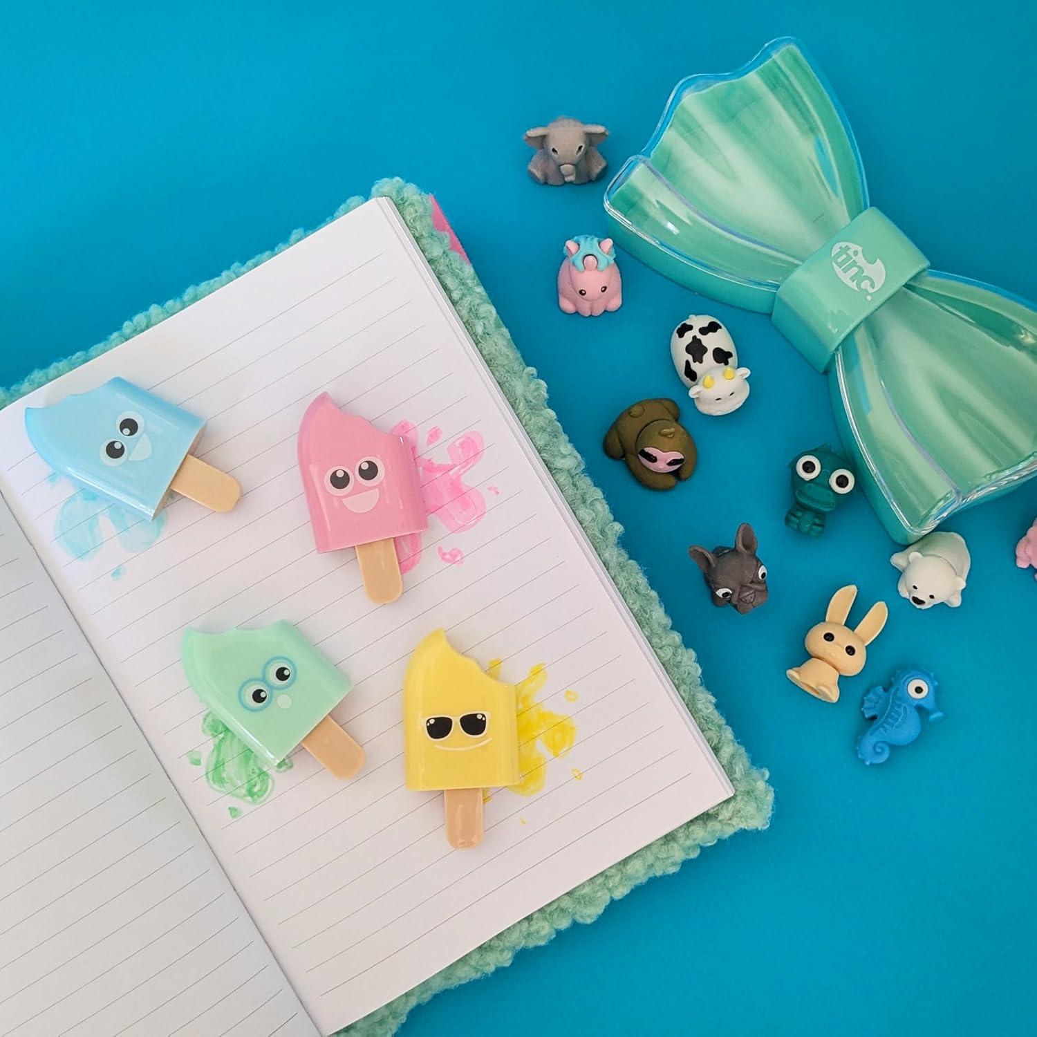 Conjunto de 8 Marcadores Fluorescentes Tinc - Helado y Batido